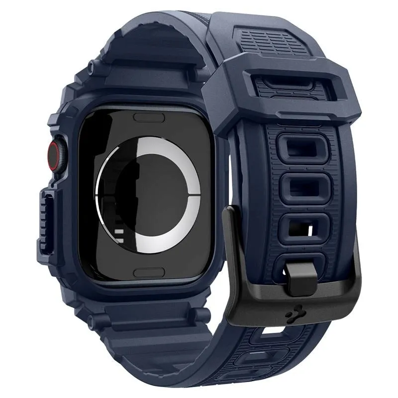 Spigen Rugged Armor Pro Apple Watch (42/44/SE/45/46/49mm) Rem m. Cover - Blå