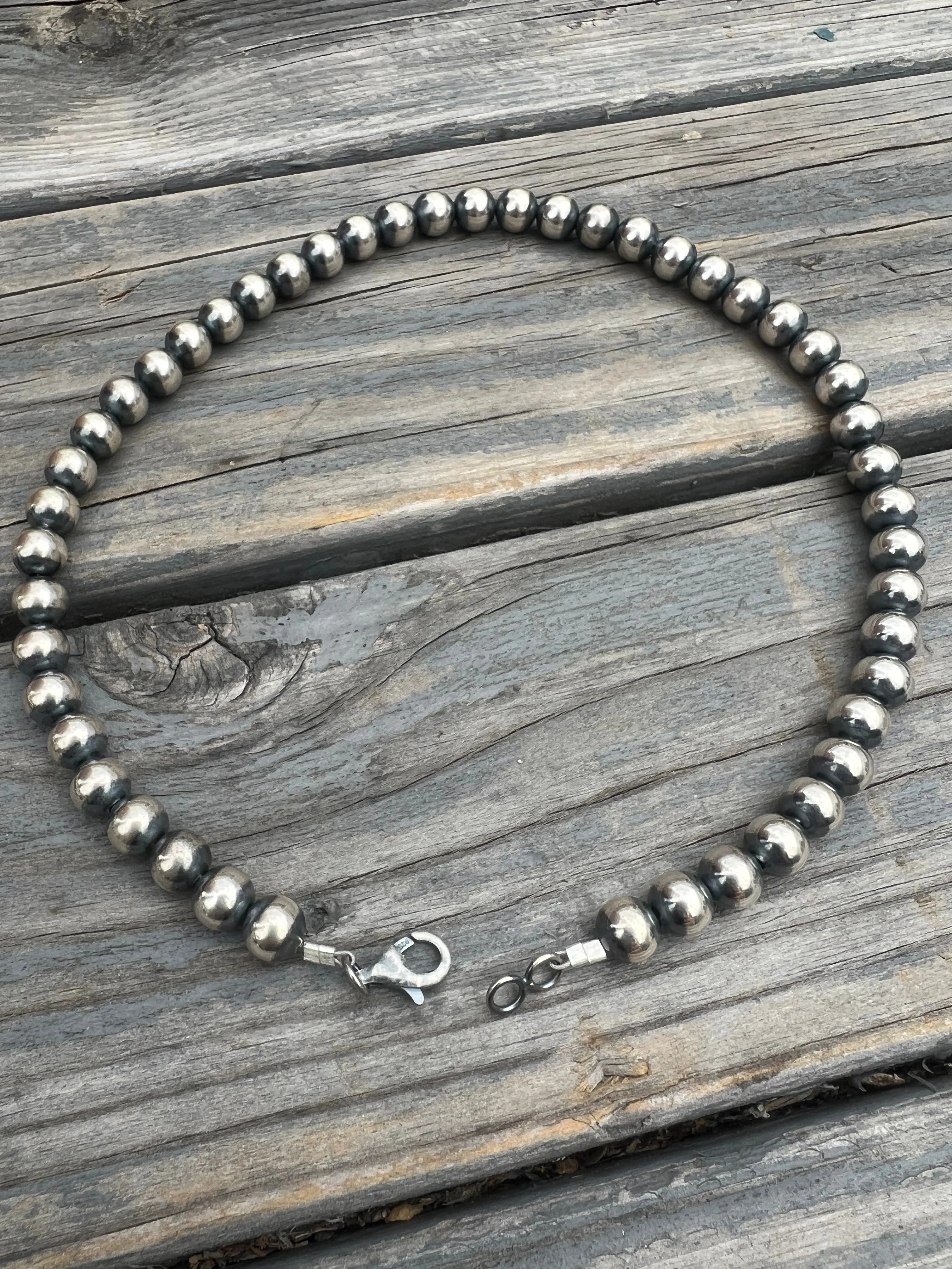 Sterling Silver 8mm Pearl Necklace