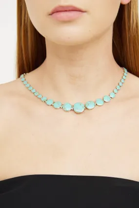 Sterling Silver Graduated Turquoise Necklace