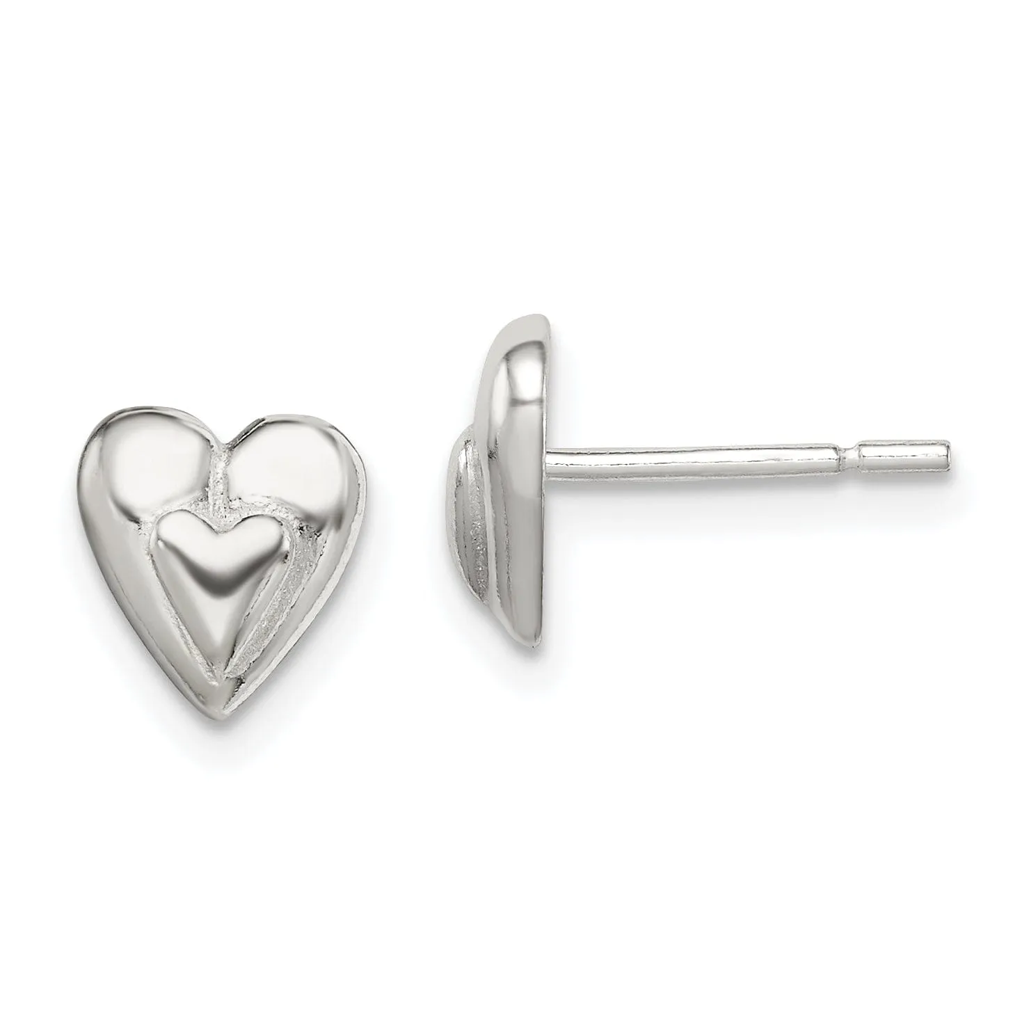 Sterling Silver Heart Mini Earring