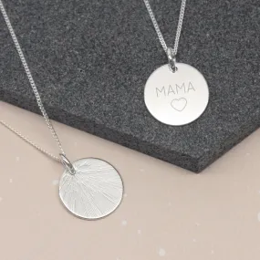 Sterling Silver Mama Necklace