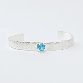 Sterling Silver Topaz Bracelet - Pretty Blue