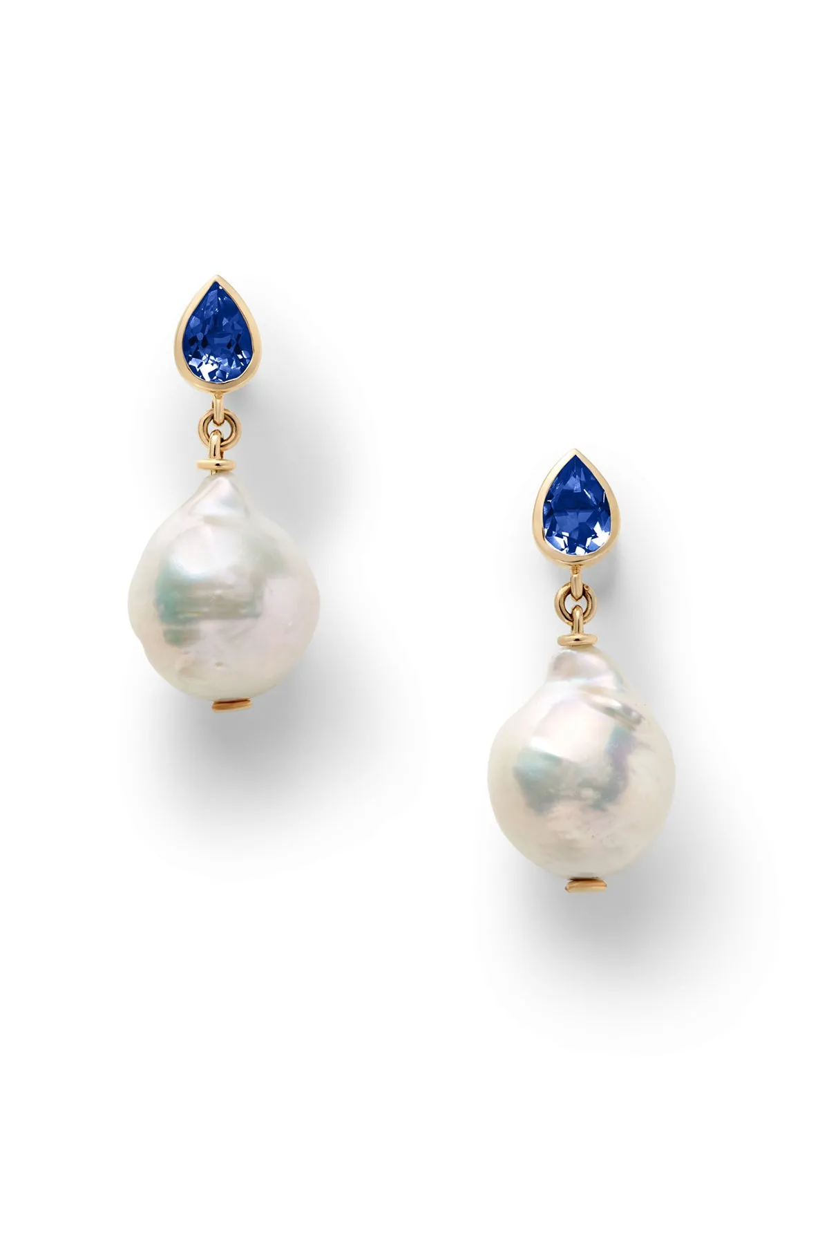 Tear Pearl Drop Earrings