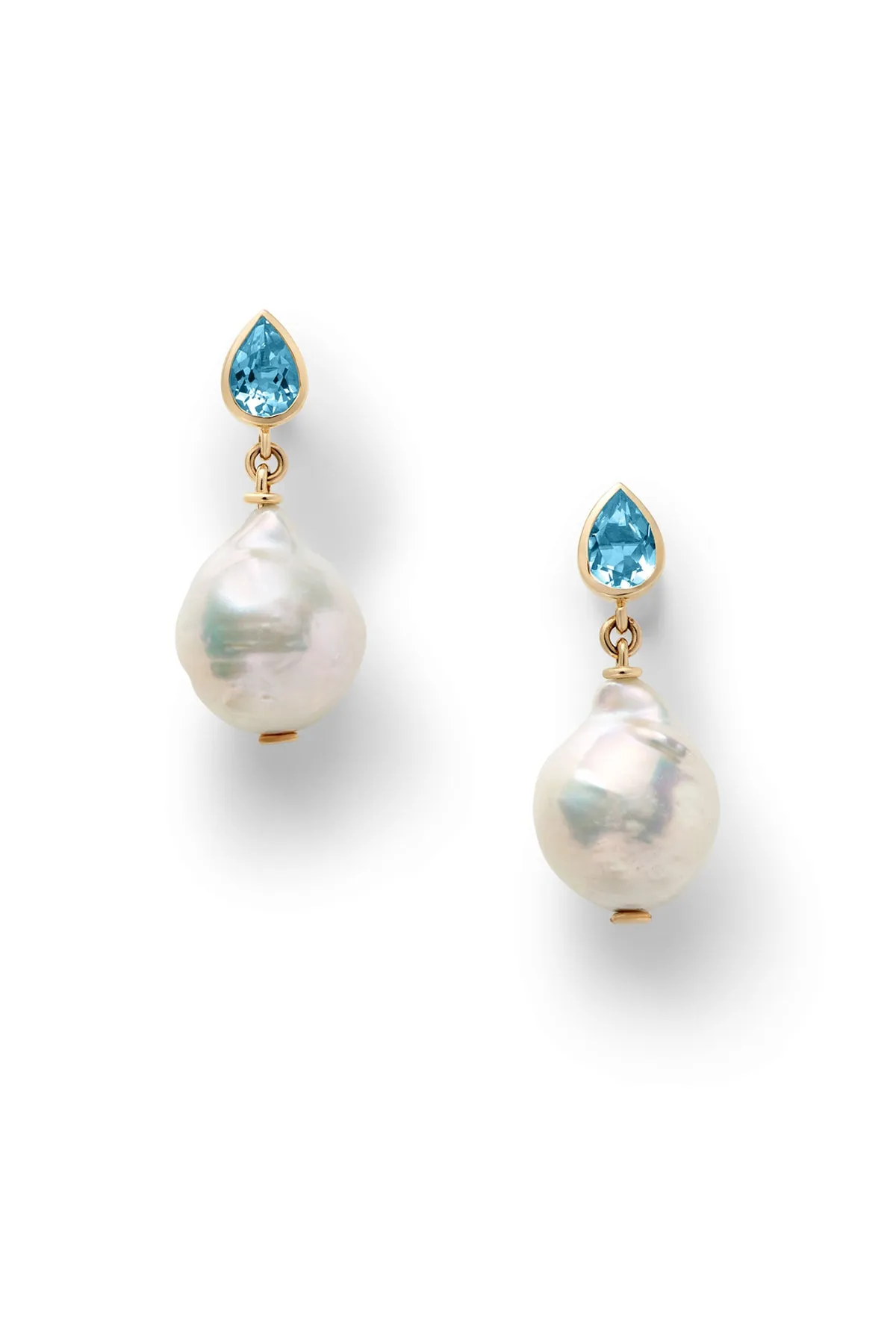 Tear Pearl Drop Earrings