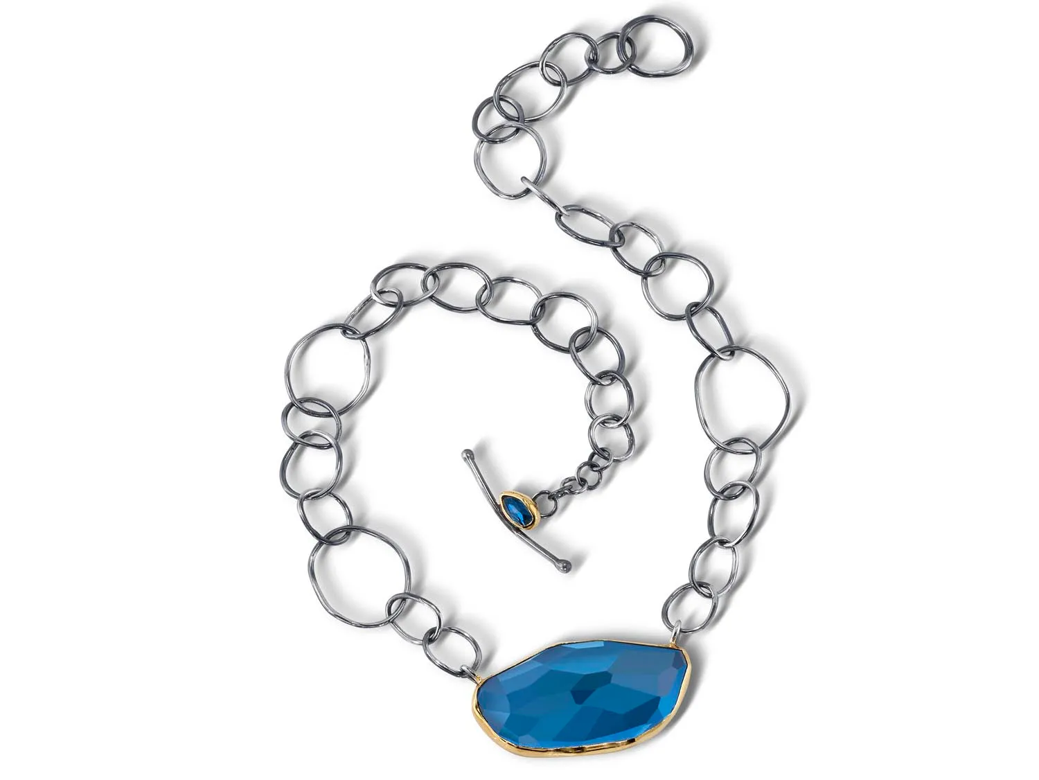 The 100 Carat London Blue Topaz Pendant Necklace