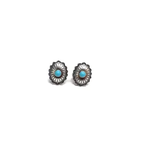 The Concho Studs Small - Turquoise