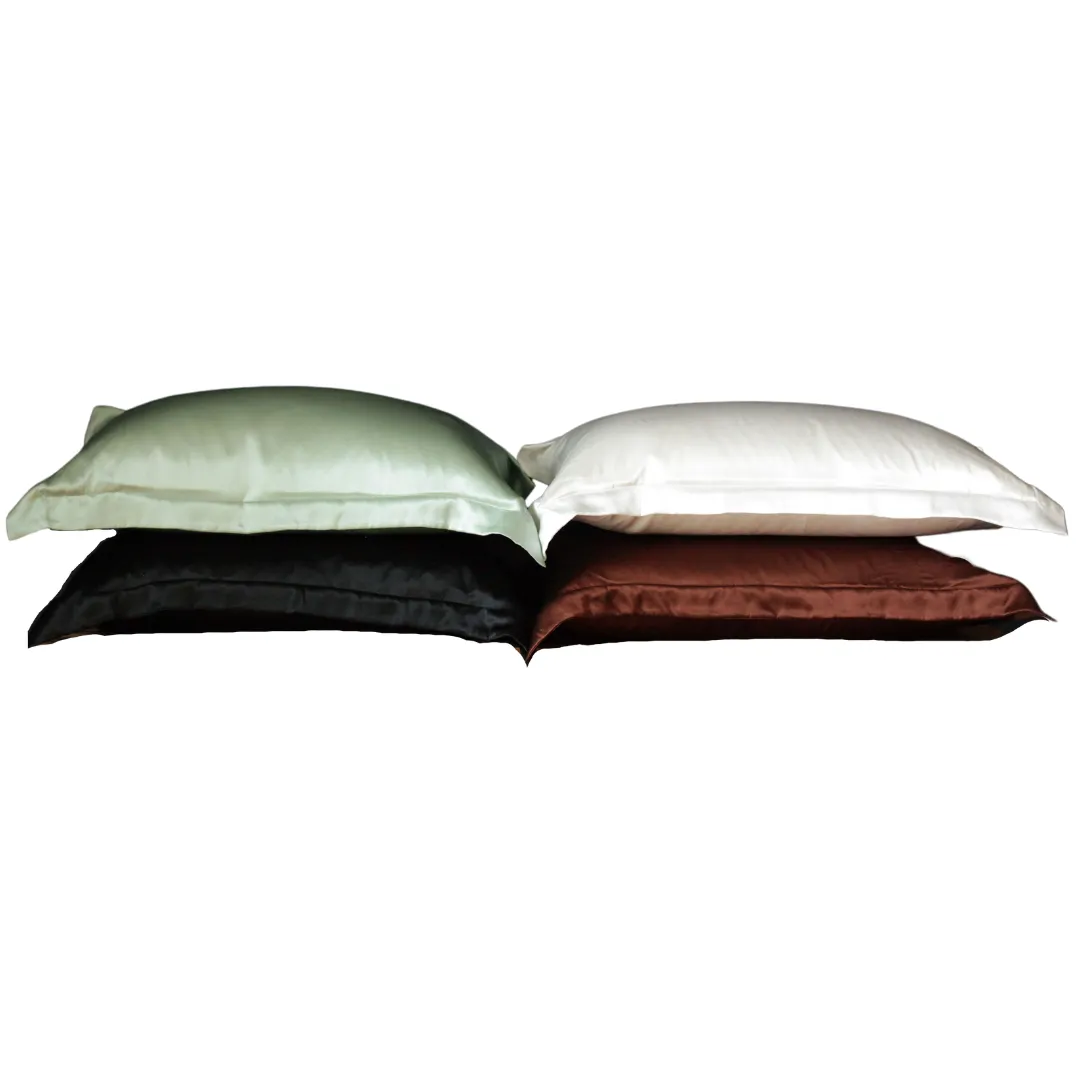 tiara silks® aromatherapy silk pillowcase with zipper velvet travel bag