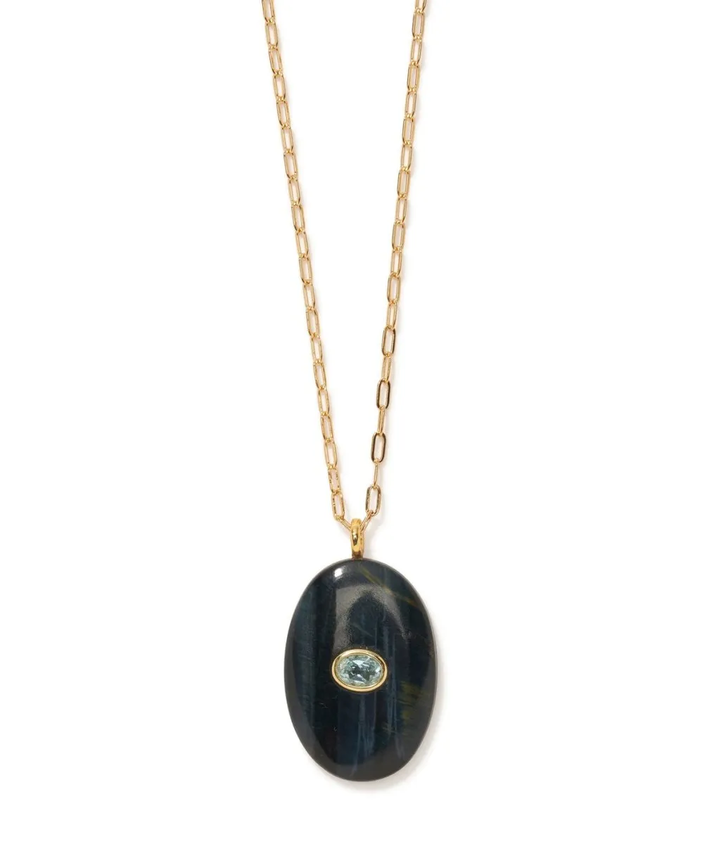 Tigre Pendant Necklace in Black