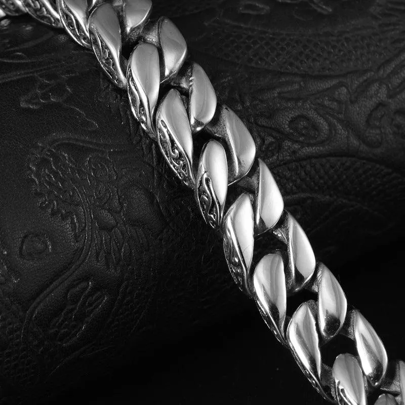 Timeless Elegance: Men's Titanium Steel Totem Bracelet