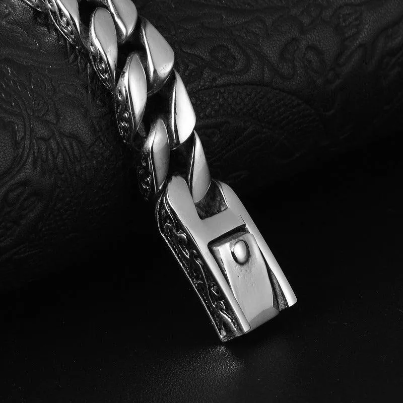 Timeless Elegance: Men's Titanium Steel Totem Bracelet