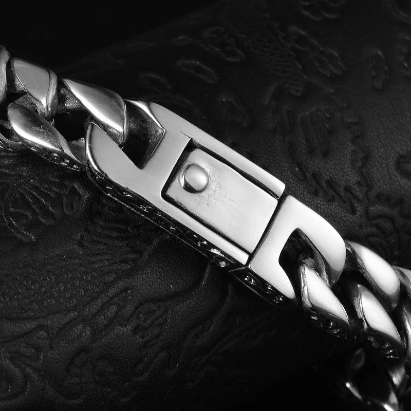 Timeless Elegance: Men's Titanium Steel Totem Bracelet