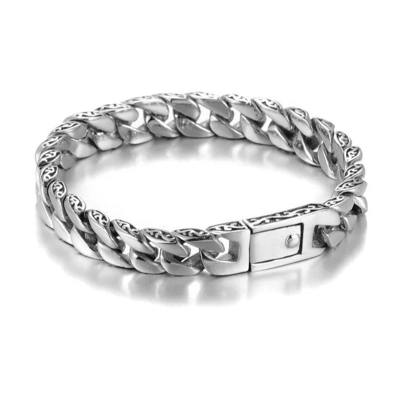 Timeless Elegance: Men's Titanium Steel Totem Bracelet