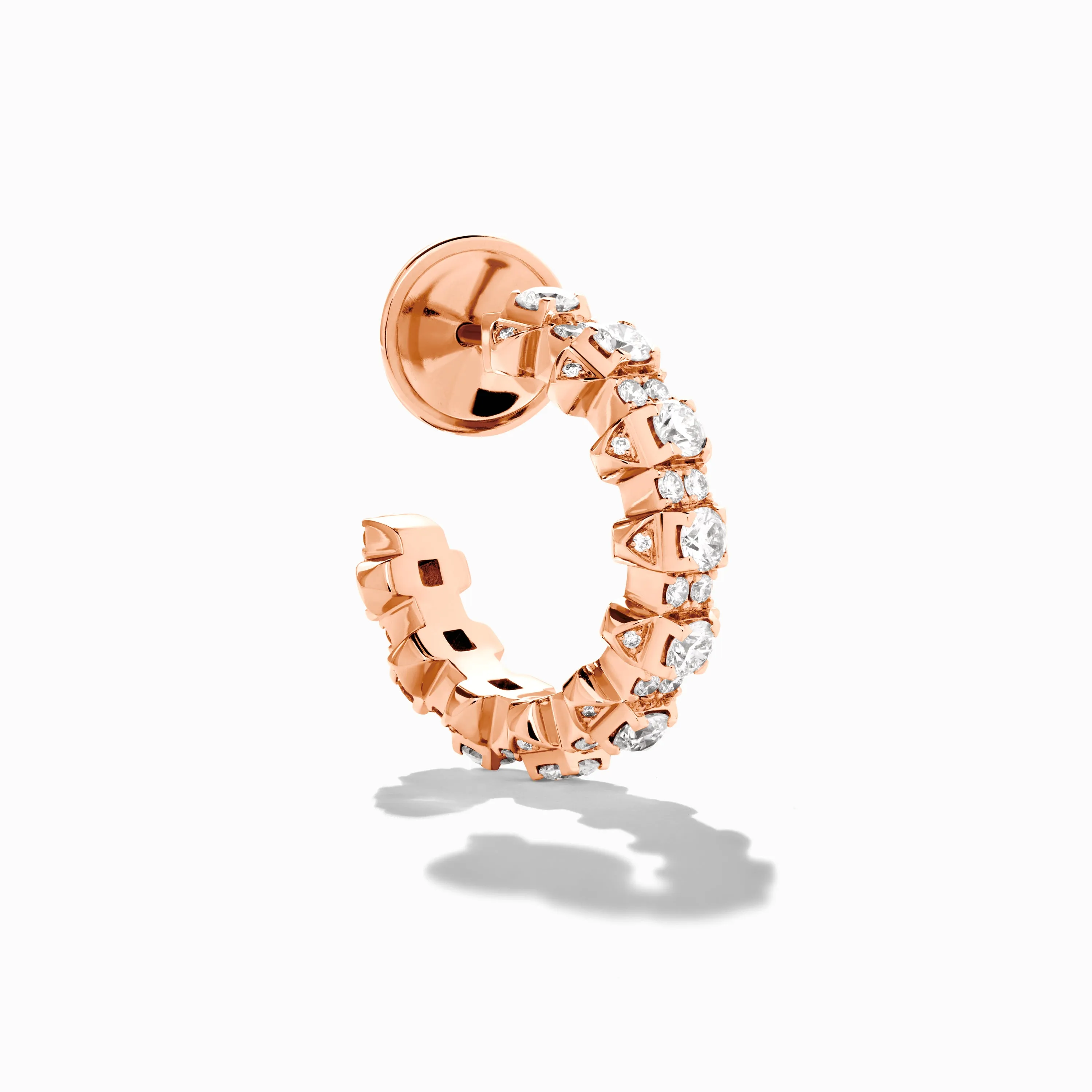 Tip-Top Full Diamond Small Hoop Earrings