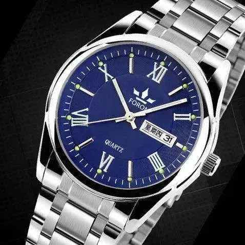 Top-grade men's quartz watches, waterproof, luminous, business belts.