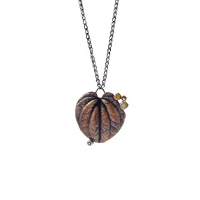 Topaz Leaf Necklace