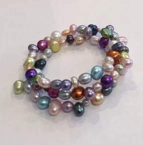 Triple-Strand Multi-Pearl Bracelet