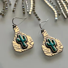 Turquoise Stuck Tagging Earrings