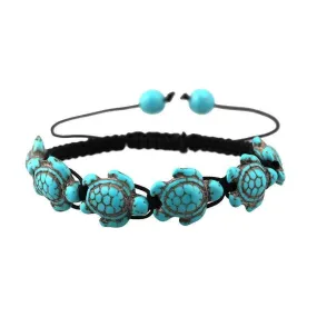 Turquoise Turtle Beaded Bracelet