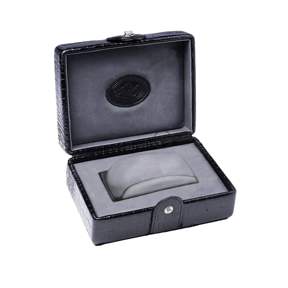 UNDERWOOD (LONDON) - Single Croco Watch Box | UN214/CBLK