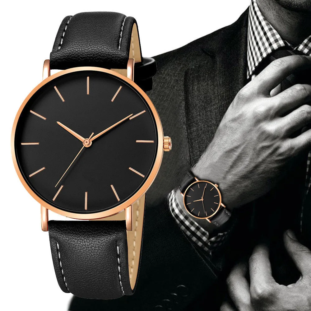 Watch Simple Watch Casual Men's Watch Business Quartz Watch Fashion Belt Men's Watch