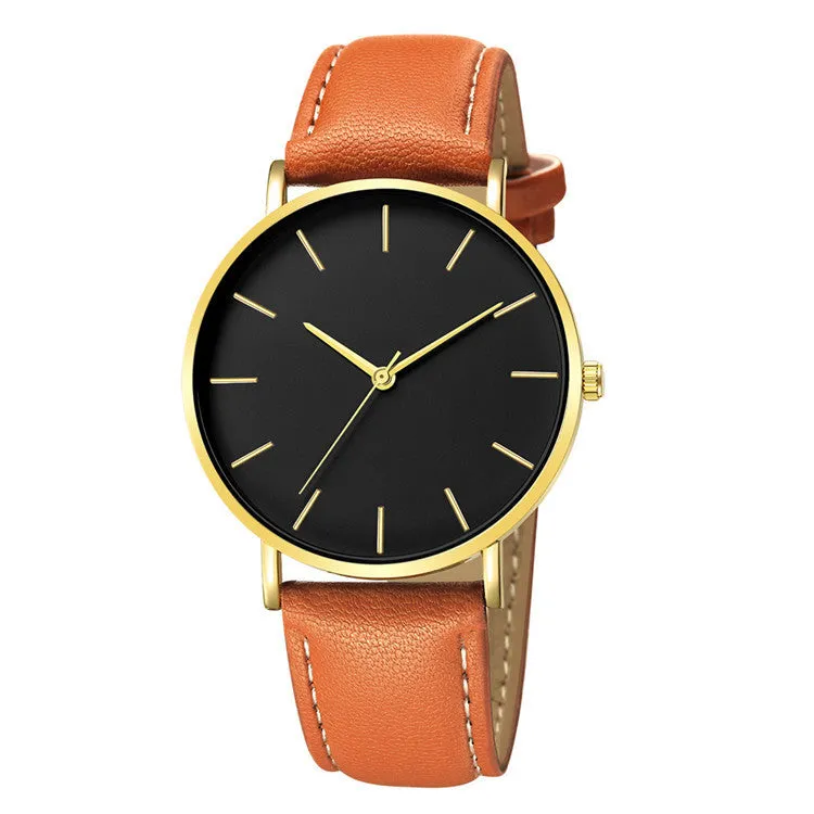 Watch Simple Watch Casual Men's Watch Business Quartz Watch Fashion Belt Men's Watch