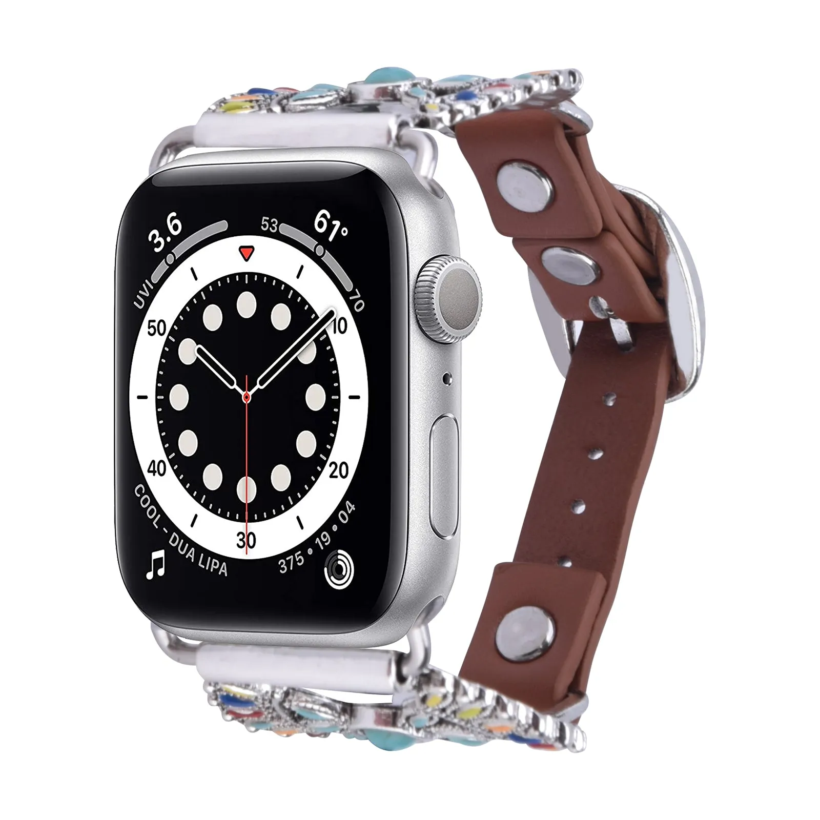 Western Style Metal & Leather Bands for Apple Watch-Assorted Designs