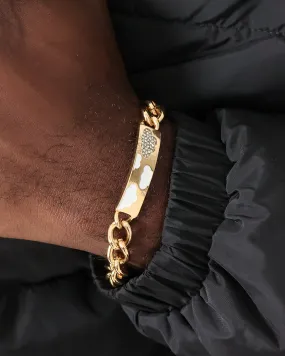 Wild For The Weekend Cloud ID Bracelet Gold