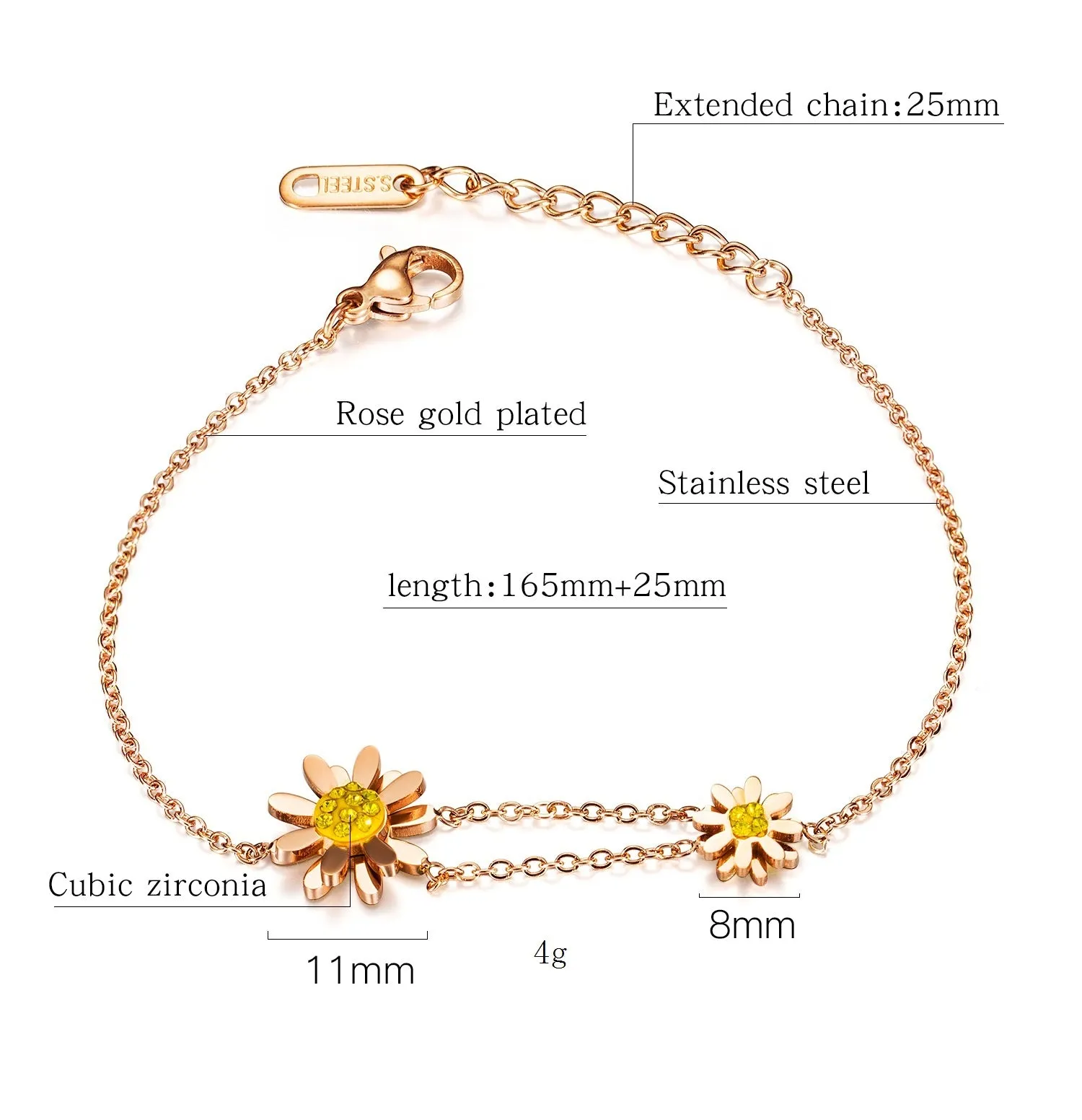 Women's Fashion Daisy Bracelet