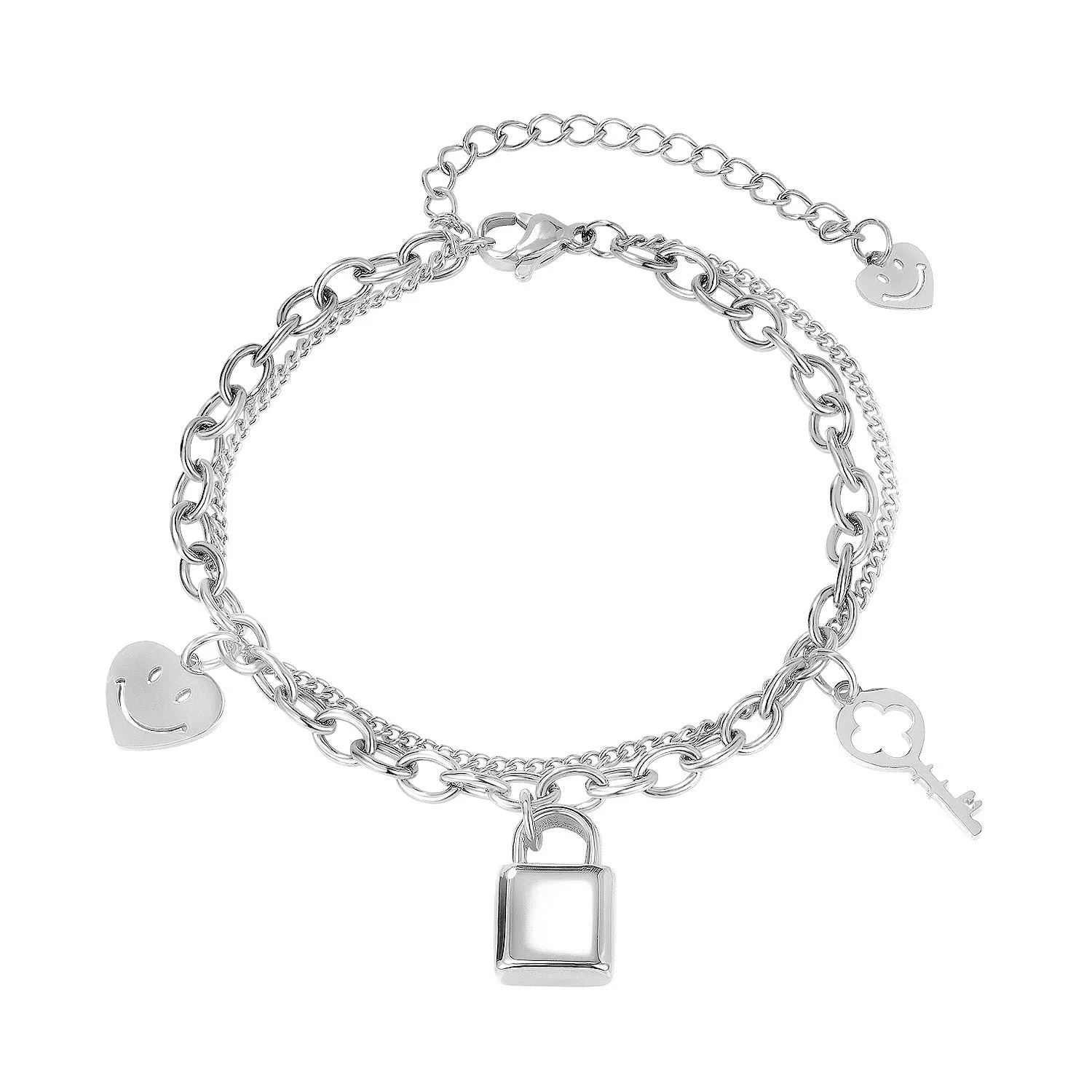 Women's Fashion Smiling Lock Bracelet